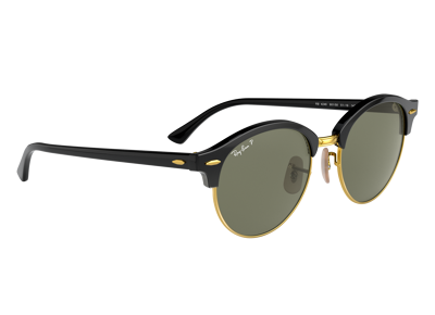 Image Lunettes de soleil RAY-BAN RB4246 Clubround Classic Métal Noir 51 mm
