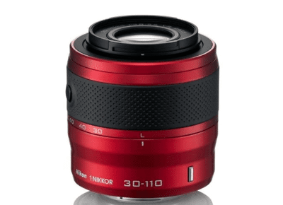 Image Appareils photos numériques NIKON Hybride J1 Rouge + 30-110 mm Rouge