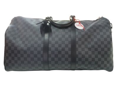 Image Sac à main LOUIS VUITTON Keepall 55 Sac de Voyage Toile Enduite Damier Graphite
