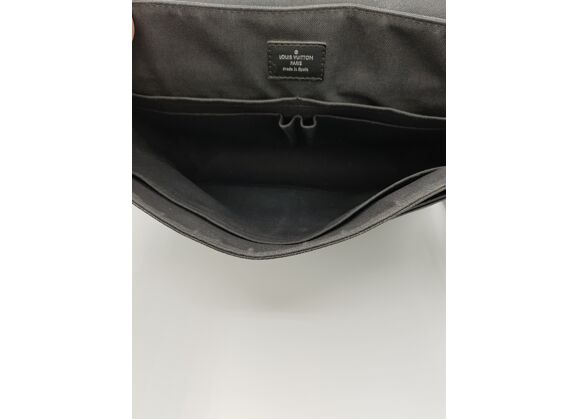 Image Sac à main LOUIS VUITTON District MM Porté Croisé Cuir Damier Noir