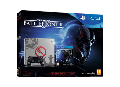 Console SONY PS4 Slim Star Wars Battlefront 2 Gris 1 To + 1 manette + Star Wars Battlefront II Edition Deluxe