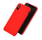 Coques et Etui FORCELL Coque iPhone XR Silicone Rouge