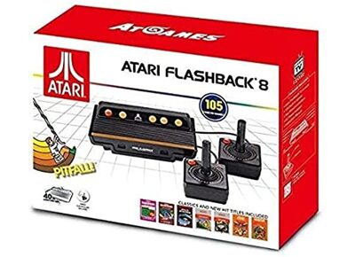 Console ATGAMES Flashback 8 Noir + 2 manettes + 105 jeux