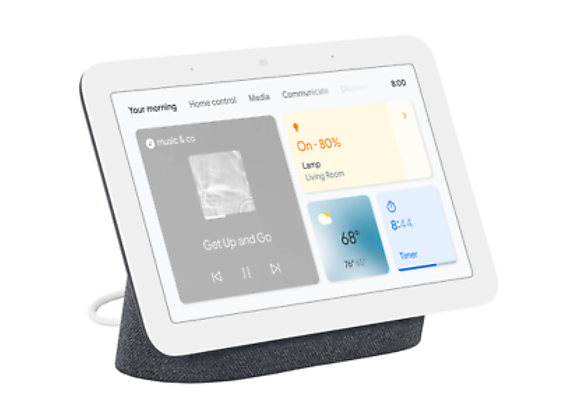 Image Assistant vocal GOOGLE Nest Hub 2 Charbon Sans fil