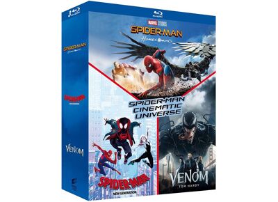 Blu-Ray  Spider-Man Cinematic Universe : Spider-Man Homecoming + Spider-Man New Generation + Venom (2017) - Blu-ray