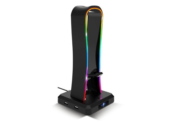 Image SPIRIT OF GAMER Support De Casque RGB Sentinel SOG-STD1