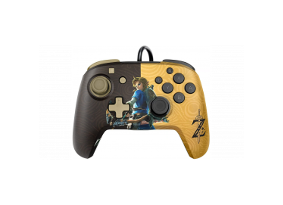 Image Acc. de jeux vidéo PDP Manette Filaire Zelda Noir Or Switch