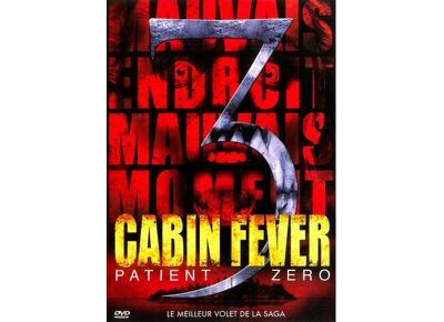 DVD NON SIGNE Cabin fever 3 : patient zero DVD Zone 2