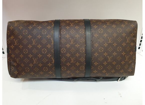 Image Sac à main LOUIS VUITTON Keepall 55 Porté Main Toile Enduite Marron