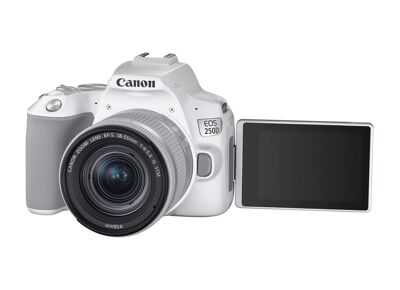 Appareils photos numériques CANON Reflex EOS 250D Blanc + 18-55mm EFS Blanc