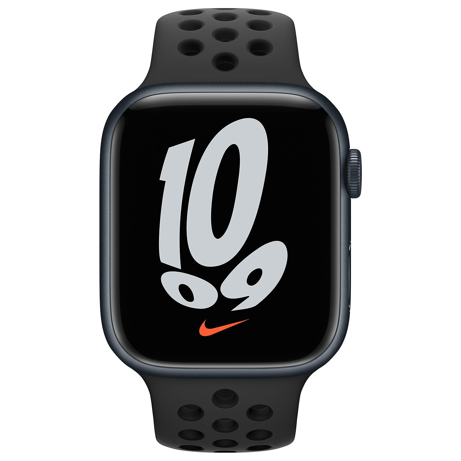 Montre connectée APPLE Watch Series 7 Nike Silicone Noir 45 mm d'occasion