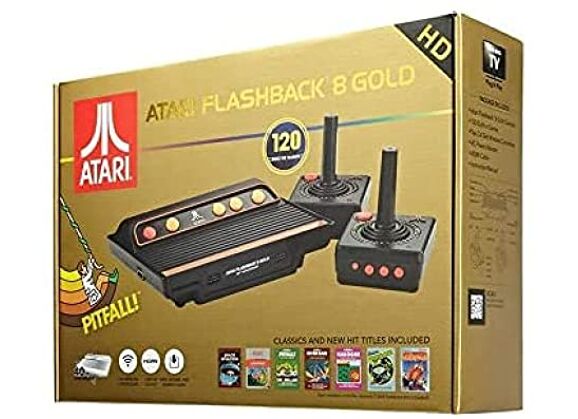 Image Console ATARI Flashback 8 Gold Noir + 2 Manettes