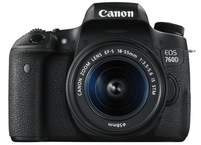 Appareils photos numériques CANON Reflex EOS 760D Noir  Noir
