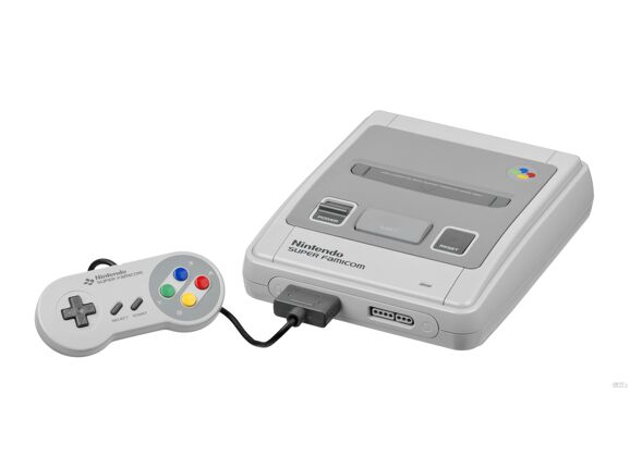 Image Console NINTENDO Super Nintendo Classic Mini Gris + 1 Manette + 21 jeux