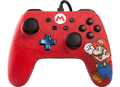 Acc. de jeux vidéo POWERA Manette Filaire Super Mario Rouge Noir Nintendo Switch