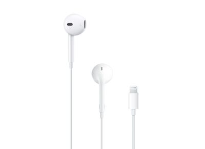 Casque APPLE EarPods Blanc iPhone + Lightning MMTN2FE/A