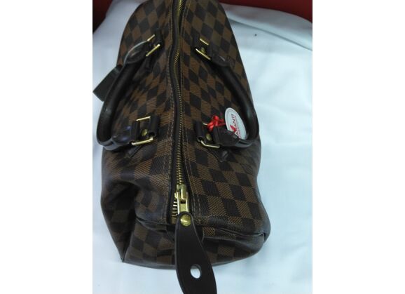 Image Sac à main LOUIS VUITTON Speedy 30 Porté Main Cuir Damier Ebène