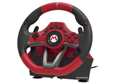 Acc. de jeux vidéo HORI Volant Mario Kart Pro Deluxe Rouge Noir Nintendo Switch