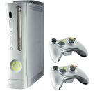 Image Console MICROSOFT Xbox 360 Blanc 20 Go + 2 Manettes