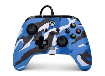 Acc. de jeux vidéo POWERA Manette Filaire Camouflage Bleu Xbox One
