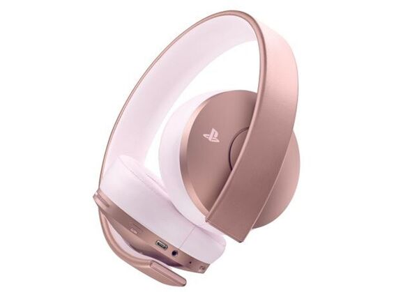 Image Acc. de jeux vidéo SONY Gold Wireless Headset Sans Fil Or Rose PS4