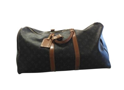 Image Sac à main LOUIS VUITTON Keepall 60 Sac De Voyage Cuir Monogram Marron