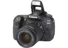 Appareils photos numériques CANON Reflex EOS 80D Noir + EF-S 18-55 mm  f/3.5-5.6 IS STM Noir