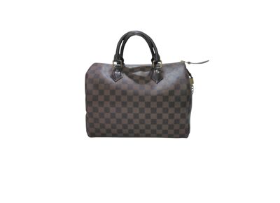 Image Sac à main LOUIS VUITTON Speedy 30 Porté Main Toile Enduite Damier Ebène