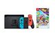 Image Console NINTENDO Switch Noir 32 Go + 2 Joy Con Bleu Néon & Rouge Néon + Paper Mario Origami King