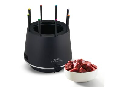 Image Appareil à fondue, raclette et wok TEFAL EF265812 Thermorespect Inox & Design Noir