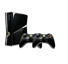 Console MICROSOFT Xbox 360 Slim Noir 4 Go + 2 Manettes