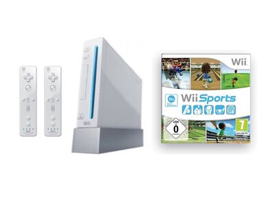 Console NINTENDO Wii Blanc + 2 Manettes + Wii Sport