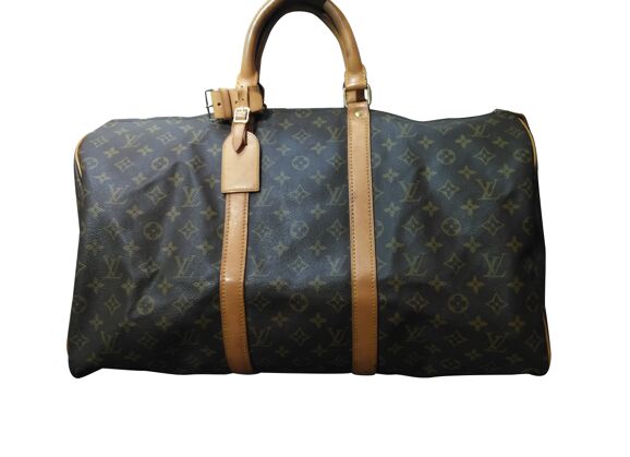 Image Sac à main LOUIS VUITTON Keepall 50 Sac De Voyage Cuir Monogram Marron
