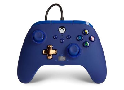 Acc. de jeux vidéo POWERA Manette Filaire Améliorée Bleu Minuit Xbox One