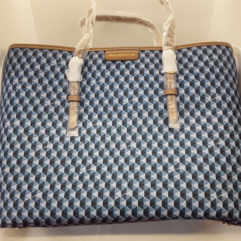 Sac à main MAC DOUGLAS Porté Main Cuir Bleu d #39 occasion