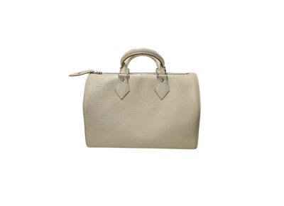 Image Sac à main LOUIS VUITTON Speedy 30 Porté Main Cuir Epi Blanc