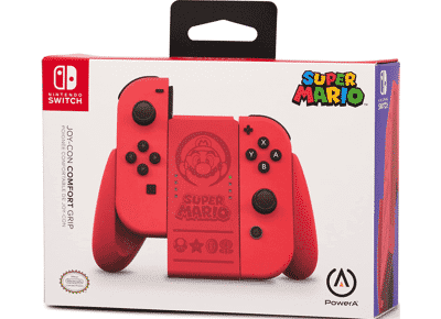 Acc. de jeux vidéo POWERA Grip Confort Joy-Con Super Mario Rouge