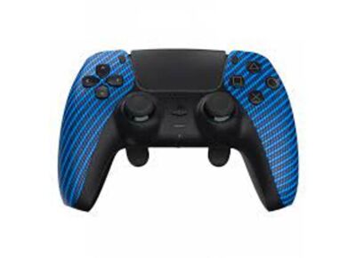 Image Acc. de jeux vidéo BURN CONTROLLERS Manette Sans Fil DualSense Bleu Carbonne PS5