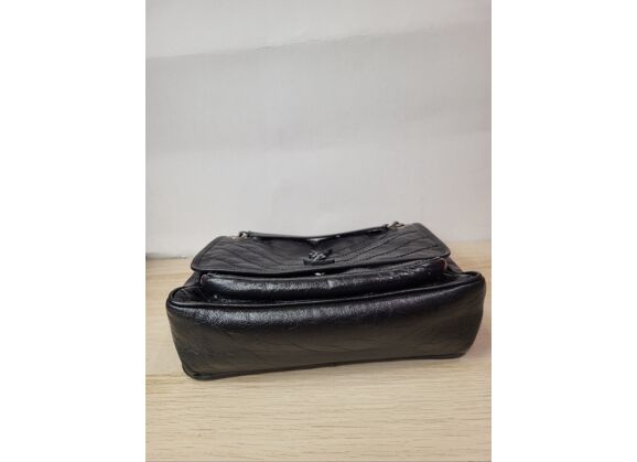 Image Sac à main YVES SAINT LAURENT Niki Porté Epaule Cuir Noir