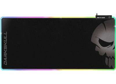 Image Tapis de souris SPIRIT OF GAMER Darkskull Noir RGB XXXL