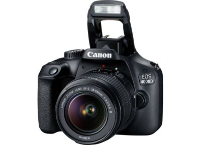 Appareils photos numériques CANON Reflex EOS 4000D Noir + EF-S 18-55 mm f/3.5-5.6 Noir