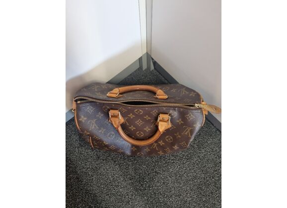 Image Sac à main LOUIS VUITTON Speedy 30 Porté Main Cuir Monogram marron