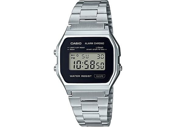 Image Montre Unisexe CASIO A158WEA-1EF Acier Argenté 33 mm