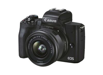 Appareils photos numériques CANON Reflex EOS M50 Mark II Noir + EF-M 15-45mm f/3.5-6.3 IS STM Noir