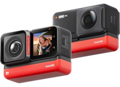 Image Sports d'action caméra INSTA 360 ONE RS Noir Rouge