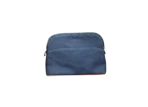 Image Sac à main HERMES Bolide Sac De Voyage Tissu Bleu