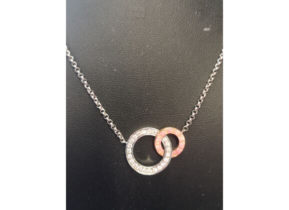 Image Collier Possession Or Blanc Or Jaune Diamants