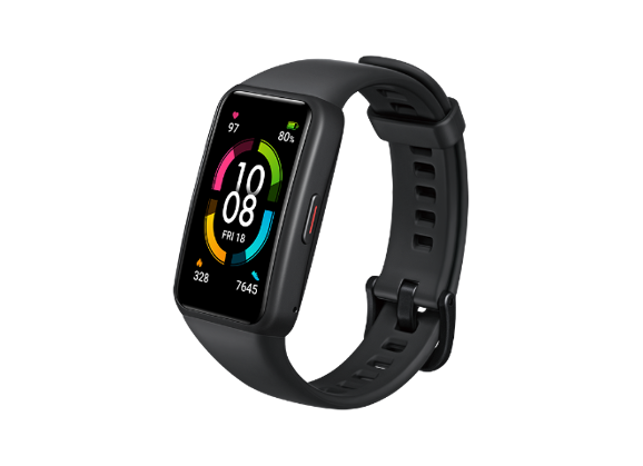 Image Montre connectée HONOR Band 7 Silicone Noir 43 mm