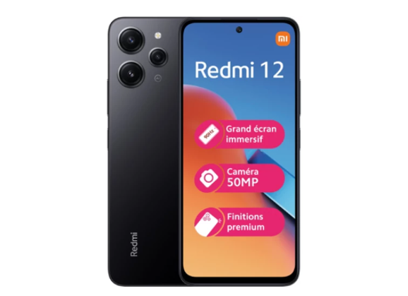 Image XIAOMI Redmi 12 Noir 128 Go