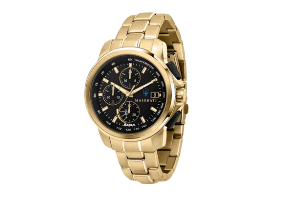 Image Montre Unisexe MASERATI R8873645002 Acier Doré 45 mm